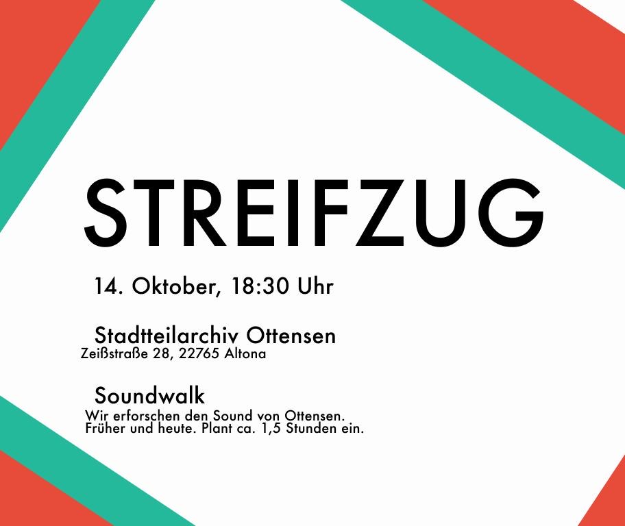 Ankündigung für einen Stadtteilstreifzug